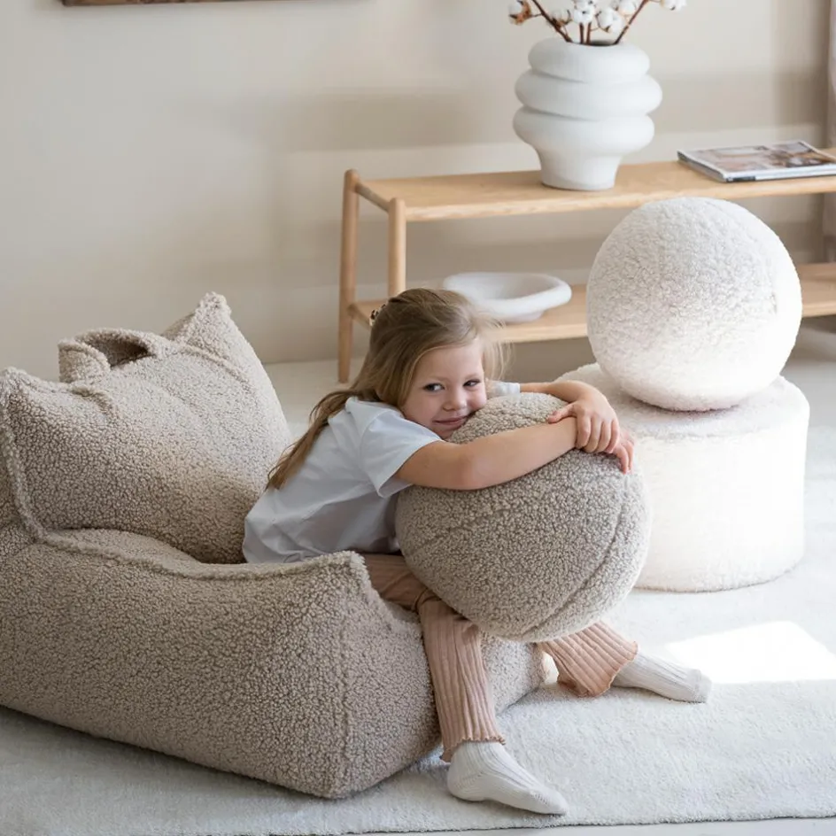 Fauteuil pouf Biscuit molletonné|Wigiwama Discount