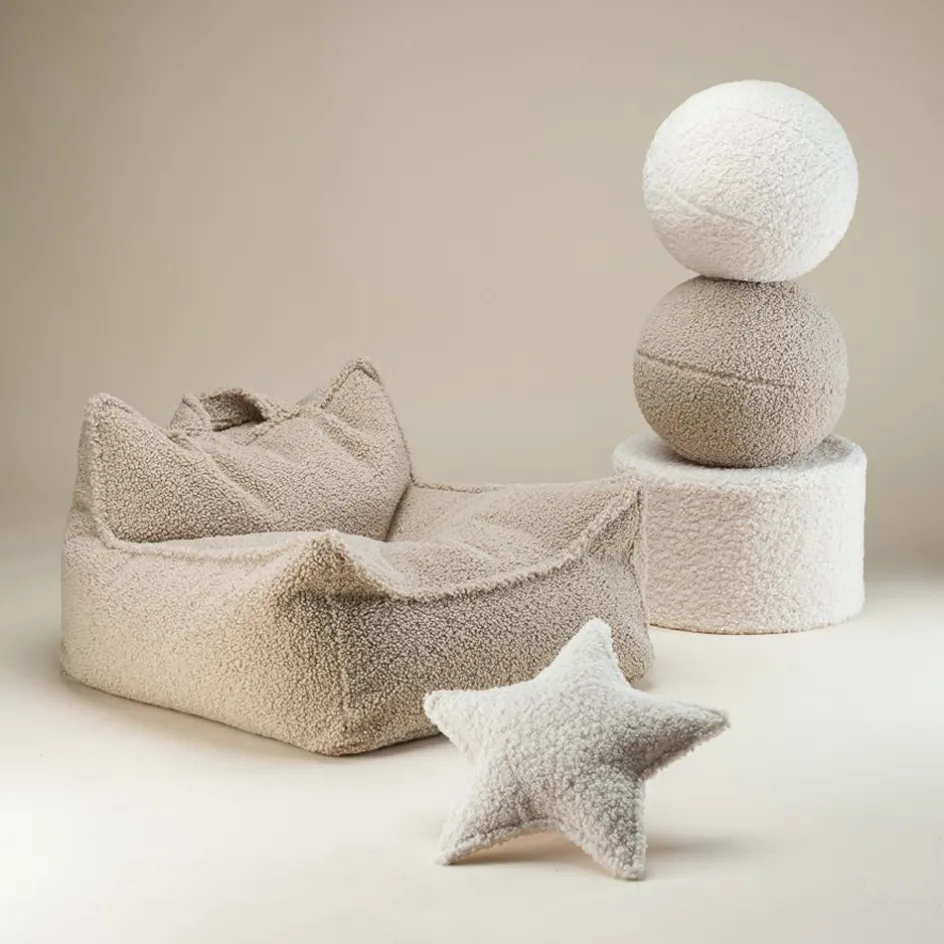 Fauteuil pouf Biscuit molletonné|Wigiwama Discount