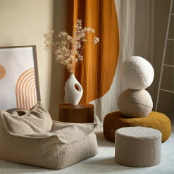 Fauteuil pouf Biscuit molletonné|Wigiwama Discount