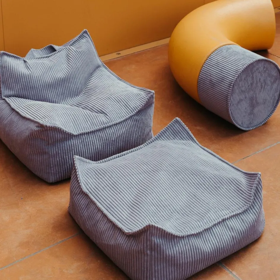 Fauteuil pouf Blueberry velours côtelé|Wigiwama Sale