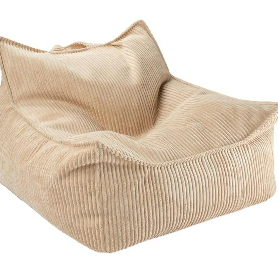 Fauteuil pouf Brown Sugar velours côtelé|Wigiwama Hot