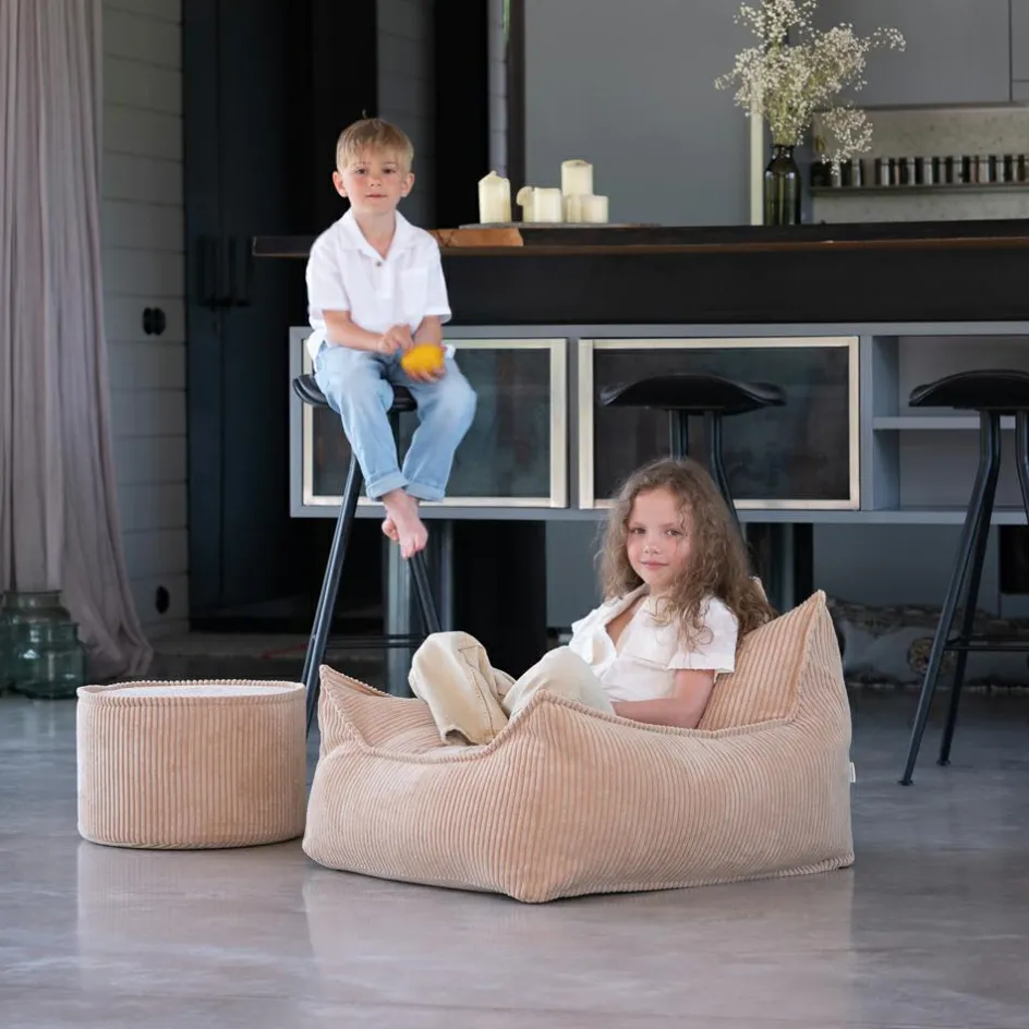 Fauteuil pouf Brown Sugar velours côtelé|Wigiwama Hot