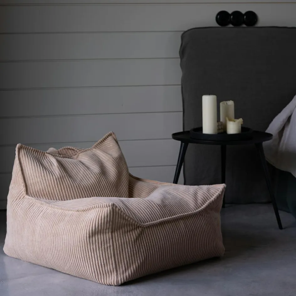 Fauteuil pouf Brown Sugar velours côtelé|Wigiwama Hot