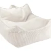Fauteuil pouf Marshmallow velours côtelé|Wigiwama