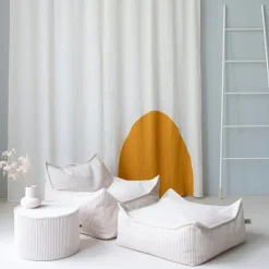 Fauteuil pouf Marshmallow velours côtelé|Wigiwama