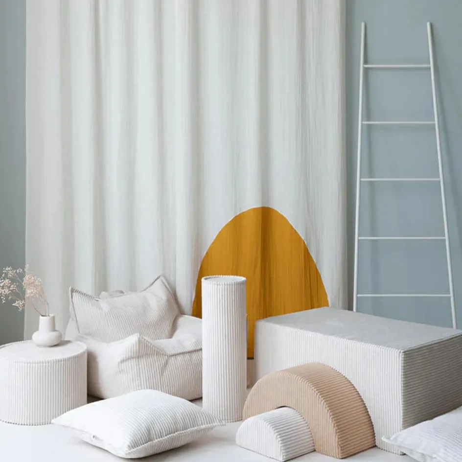 Fauteuil pouf Marshmallow velours côtelé|Wigiwama