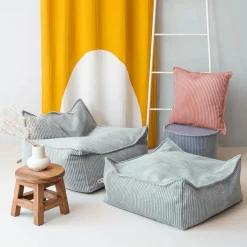 Discount Wigiwama Fauteuil pouf Peppermint Green velours côtelé