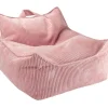Fauteuil pouf Pink Mousse velours côtelé|Wigiwama Discount