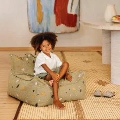 Outlet Wigiwama Fauteuil pouf Terrazzo Moss