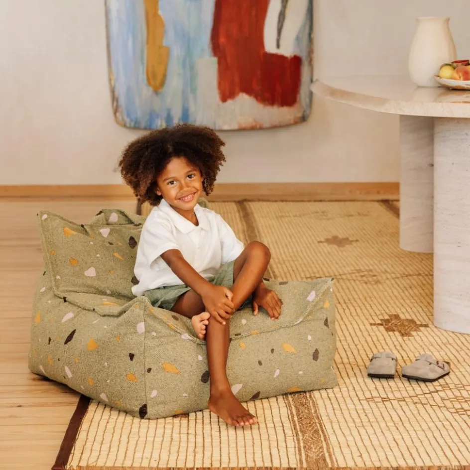 Outlet Wigiwama Fauteuil pouf Terrazzo Moss