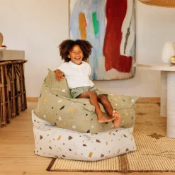 Outlet Wigiwama Fauteuil pouf Terrazzo Moss