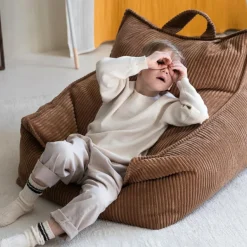 Fauteuil pouf Toffee velours côtelé|Wigiwama Sale