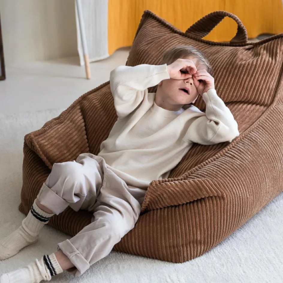 Fauteuil pouf Toffee velours côtelé|Wigiwama Sale