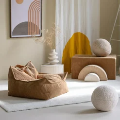 Fauteuil pouf Toffee velours côtelé|Wigiwama Sale