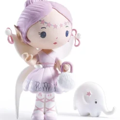 Figurine fée avec éléphant Elfe et Bolero Tinyly|Djeco Discount