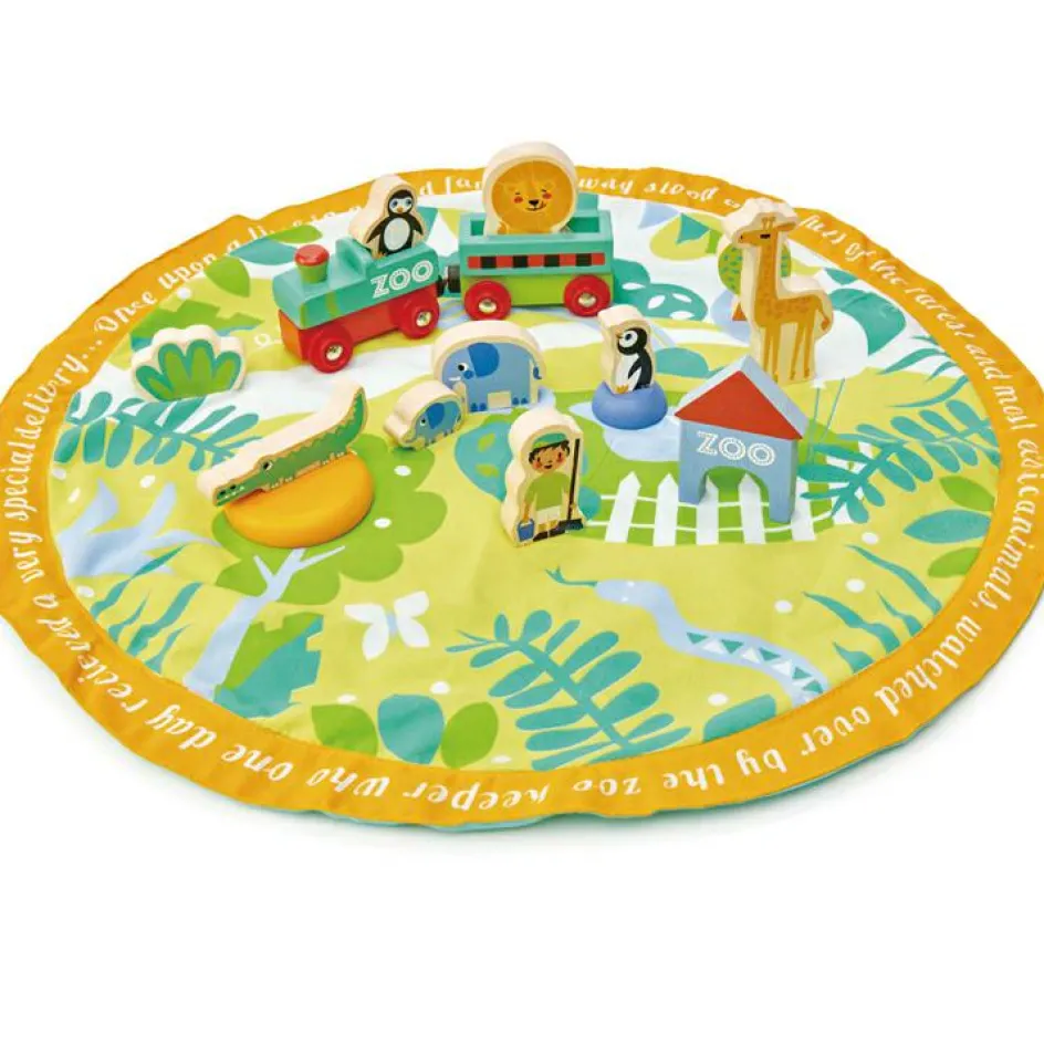 Figurines Parc safari dans un sac de rangement|Tender Leaf Best