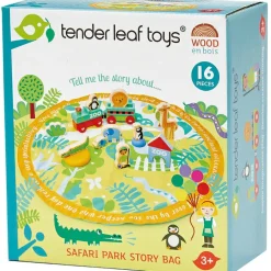 Figurines Parc safari dans un sac de rangement|Tender Leaf Best