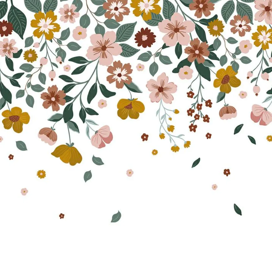 Sale Lilipinso Fresque murale fleurs Delicacy (200 x 248 cm)