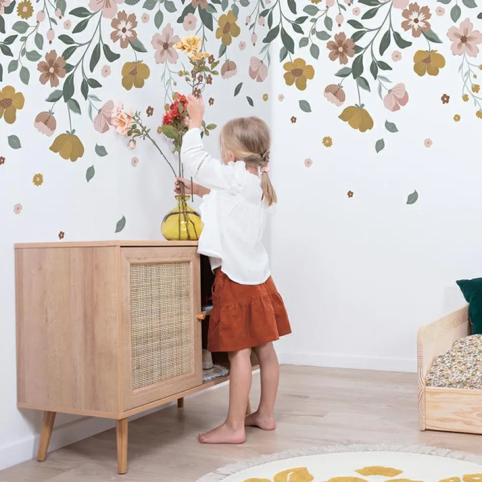 Sale Lilipinso Fresque murale fleurs Delicacy (200 x 248 cm)