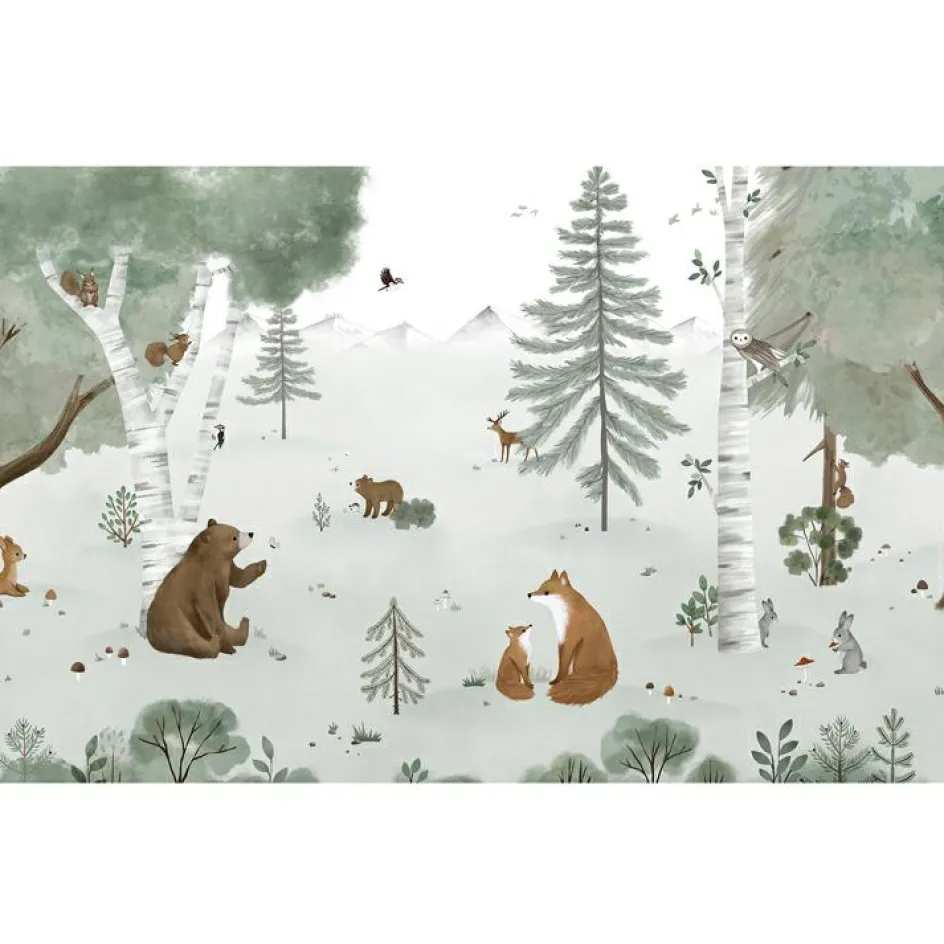 Fresque murale Mountain Life (400 x 248 cm)|Lilipinso Hot