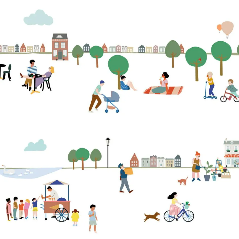 Frise Mon Village (5 mètres)|Mimi'lou Clearance