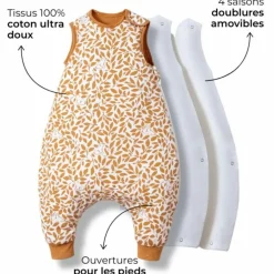 Best Les petites billes Gigoteuse à pieds ourson 4 saisons (18-36 mois)