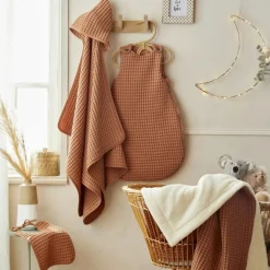 Gigoteuse chaude TOG 3 en coton gaufré Cassonade (0-6 mois)|BB & Co Hot