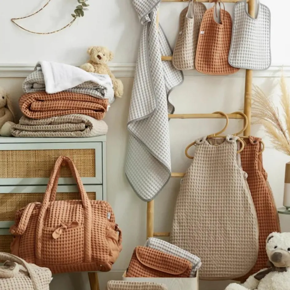 Best BB & Co Gigoteuse chaude TOG 3 en coton gaufré Latte (0-6 mois)