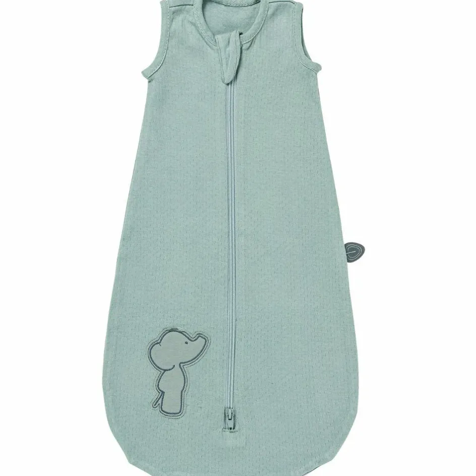 Gigoteuse légère en coton vert sauge Luna & Axel TOG 0,5 (60 cm)|Nattou Best