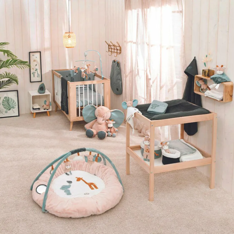 Gigoteuse légère en coton vert sauge Luna & Axel TOG 0,5 (60 cm)|Nattou Best