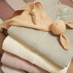 Best Jollein Gigoteuse légère en gaze de coton Olive Green TOG 0,5 (3-6 mois)