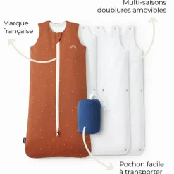 Gigoteuse réversible 4 saisons terra-coeurs 18-36 mois|Les petites billes Discount