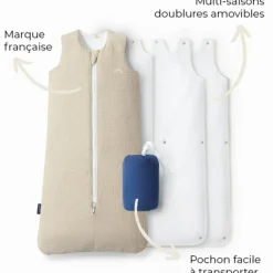 Sale Les petites billes Gigoteuse réversible 4 saisons beige 6-18 mois