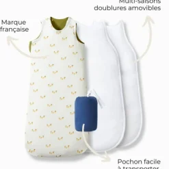 Discount Les petites billes Gigoteuse réversible 4 saisons citrons (6-18 mois)