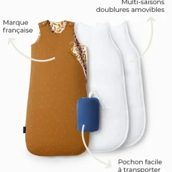 New Les petites billes Gigoteuse réversible 4 saisons ourson 18-36 mois