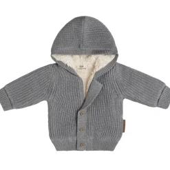 Gilet à capuche en teddy coton bio Soul gris (3 mois)|Baby's Only Hot