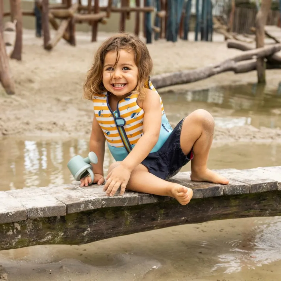 Gilet de natation Baleine jaune-blanc (4-6 ans)|Swim Essentials Outlet