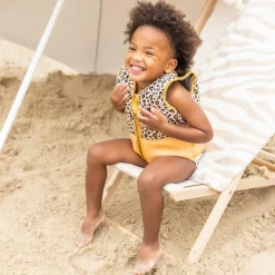 Sale Swim Essentials Gilet de natation Léopard beige (2-3 ans)