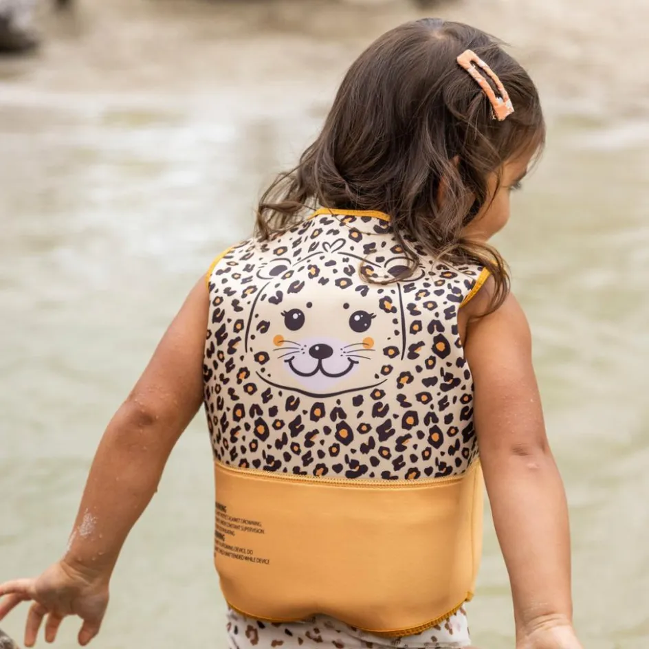 Sale Swim Essentials Gilet de natation Léopard beige (2-3 ans)