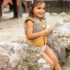 Sale Swim Essentials Gilet de natation Léopard beige (2-3 ans)