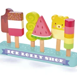 Hot Tender Leaf Glaces factices en bois Boutique sucette glacée