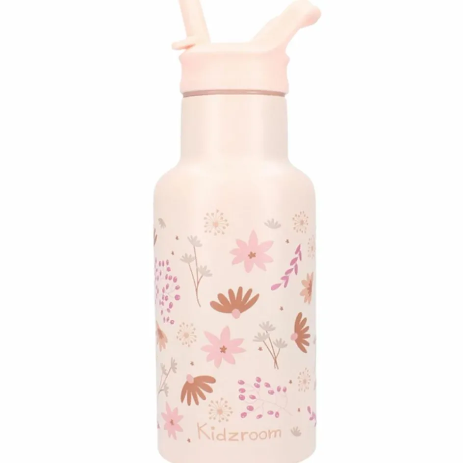 Gourde Fleurs rose (350 ml)|Kidzroom Outlet