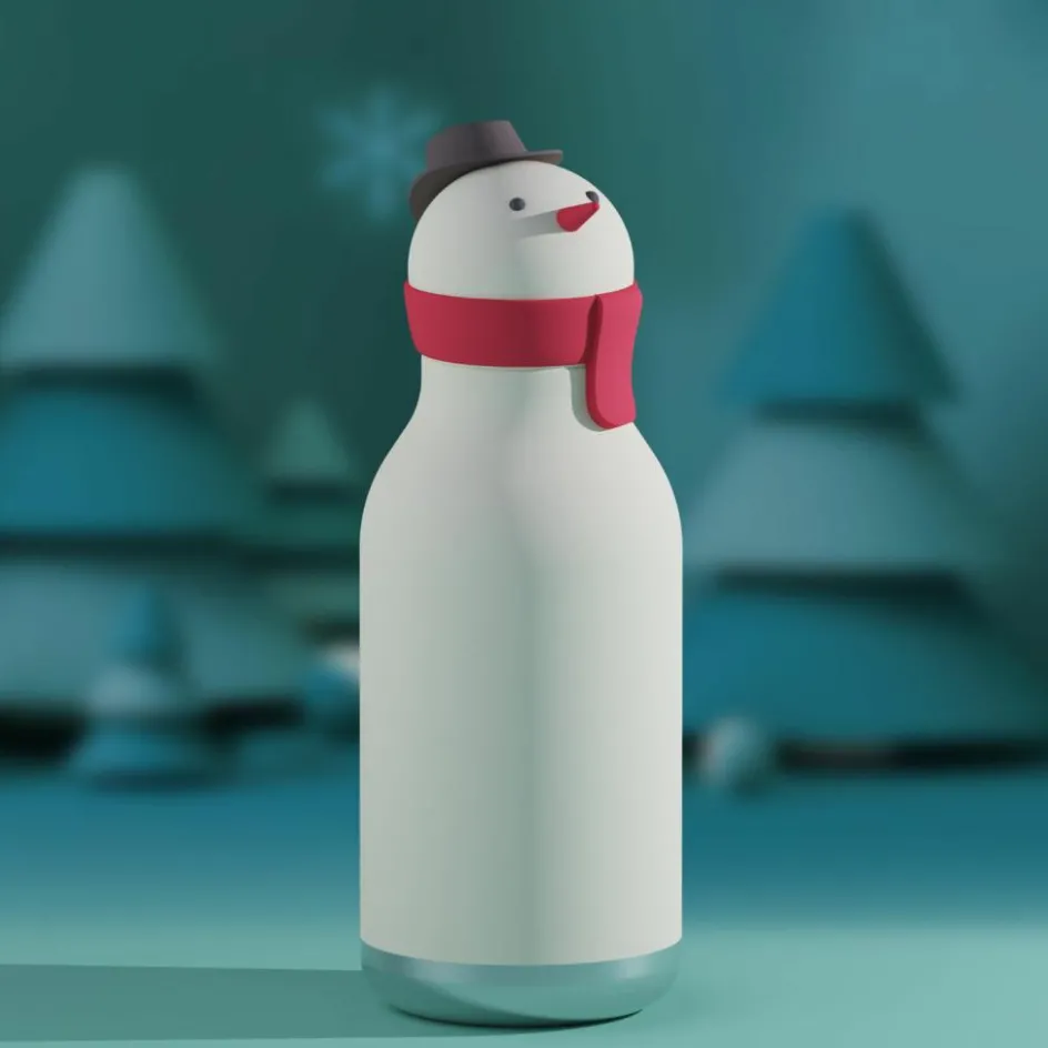 Gourde isotherme Bestie Bonhomme de neige (460 ml)|Asobu