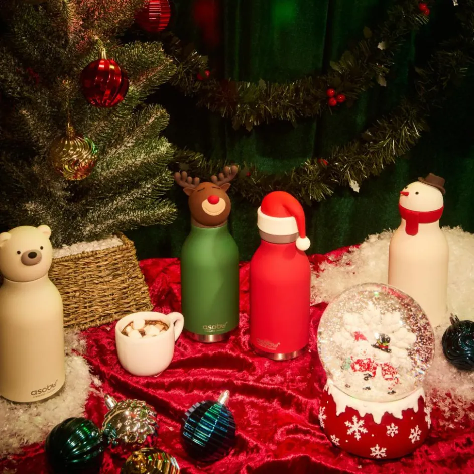 Gourde isotherme Bestie Bonhomme de neige (460 ml)|Asobu