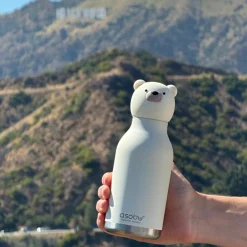 Gourde isotherme Bestie Ours Blanc (460 ml)|Asobu New