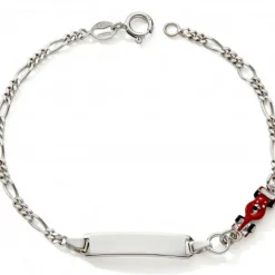 Baby bijoux Gourmette voiture de Formule 1 15 cm (argent)