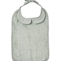 Best BB & Co Grand bavoir Soft bambou et gaze de coton vert de gris