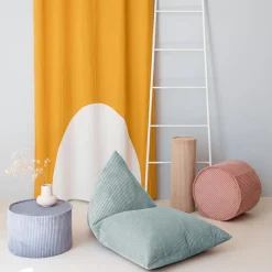 Grand pouf Peppermint Green velours côtelé|Wigiwama Best