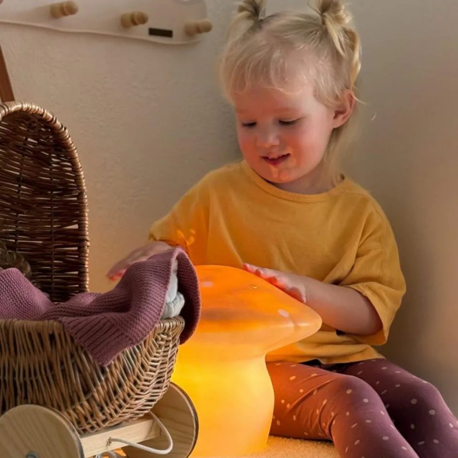 Grande lampe veilleuse champignon Doré|Egmont Toys New