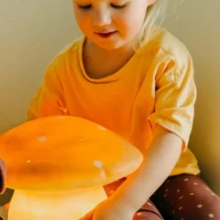 Grande lampe veilleuse champignon Doré|Egmont Toys New